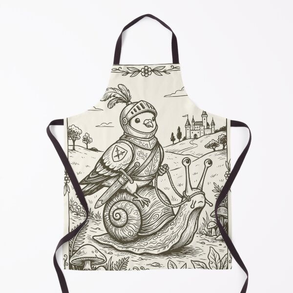 Item preview, Pigeon Knight Snail Rider Vintage Medieval Mythical designed and sold by Y-Vibes.
