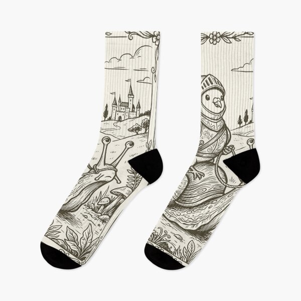 Item preview, Pigeon Knight Snail Rider Vintage Medieval Mythical  designed and sold by Y-Vibes.