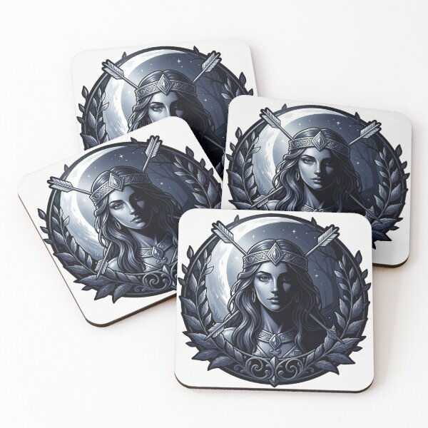 Item preview, Artemis — Goddess of the Hunt | Moon & Arrows Emblem designed and sold by NoctPrints.
