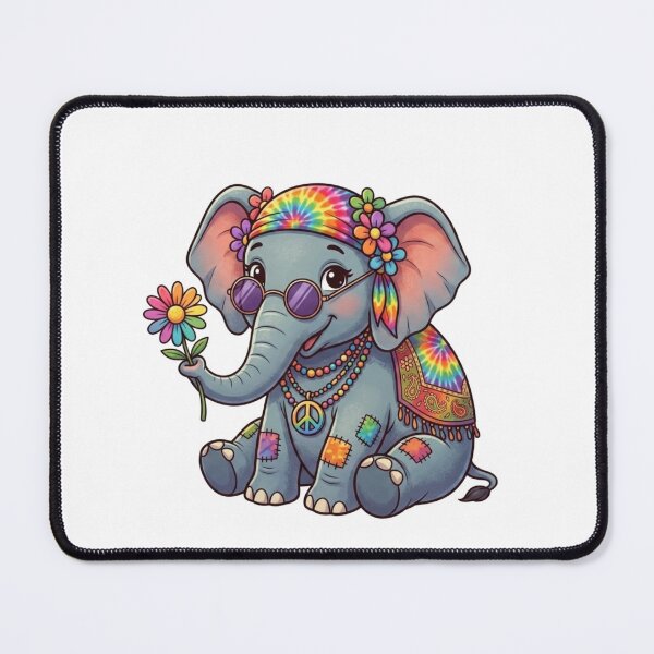 Item preview, Crazy Zoey's Hippie Elephant designed and sold by Crazy Zoey .
