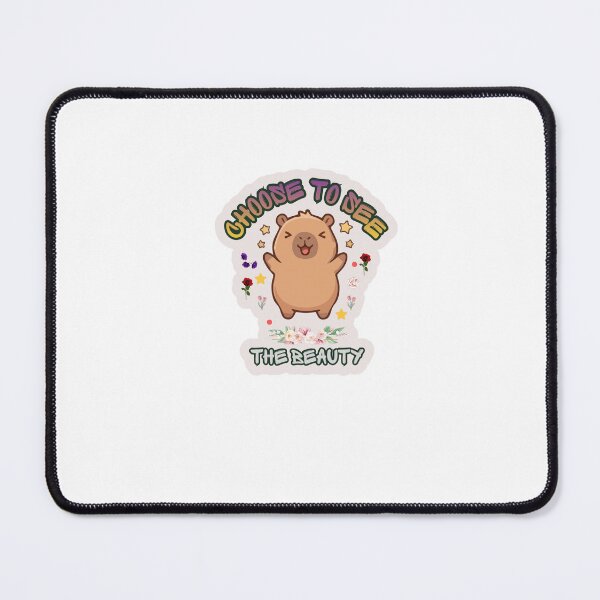 Item preview, Cute Capybara Choose To See The Beauty Motivational Sticker designed and sold by KAWAII STUDIO NB.