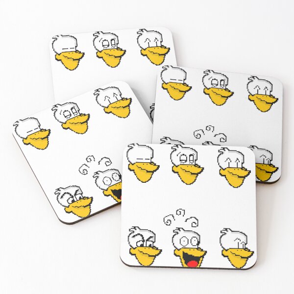 Item preview, Retro Pixel Art Cartoon Duck Expressions Sticker Pack designed and sold by RetroRlx.
