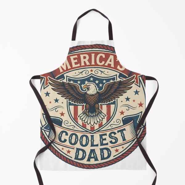 Item preview, Merica's Coolest Dad - Vintage Patriotic American Eagle designed and sold by mimouna00.