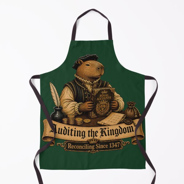 Item preview, Medieval Capybara Accountant – Auditing the Kingdom 1347 Funny Accountant Design designed and sold by Jankes88.