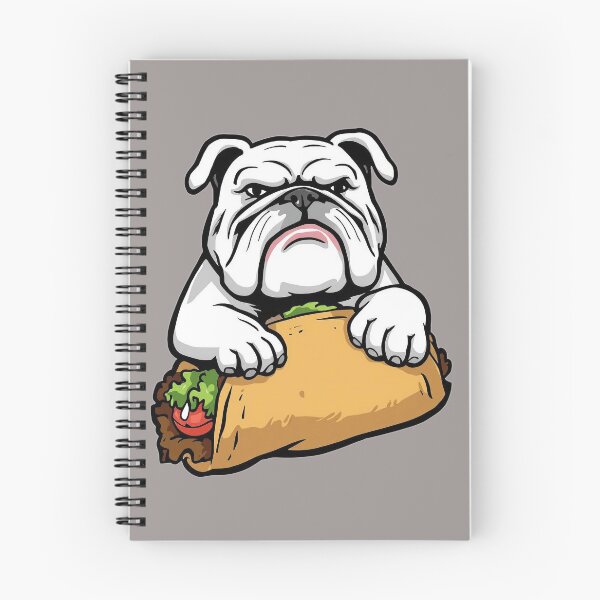 Item preview, Bulldog Eating A Taco Funny Dog Art designed and sold by Form & Fauna.