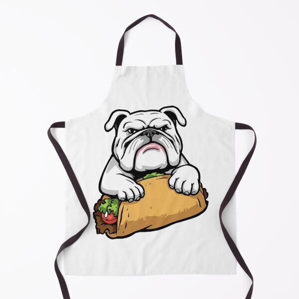 Item preview, Bulldog Eating A Taco Funny Dog Art designed and sold by Form & Fauna.