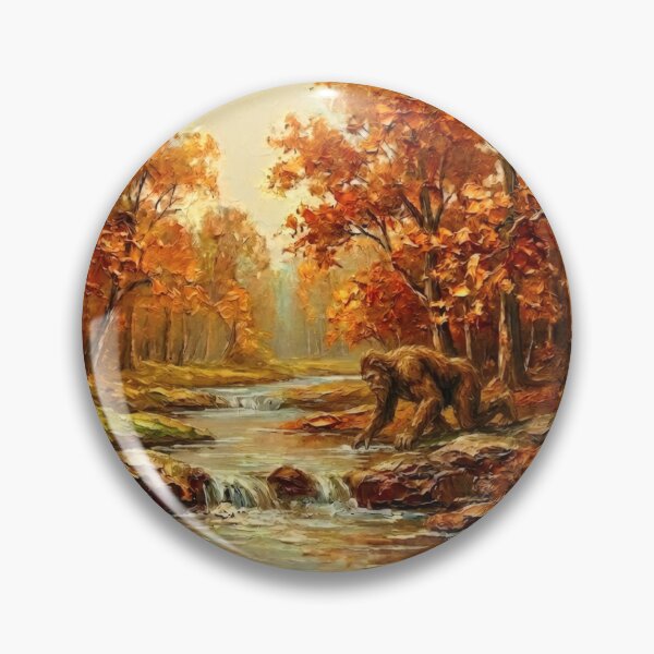 Item preview, 1970s Style Decor Art | Sasquatch Sips from the Creek designed and sold by CMY Designs.