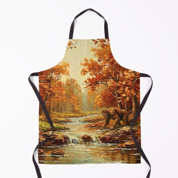 Item preview, 1970s Style Decor Art | Sasquatch Sips from the Creek designed and sold by CMY Designs.