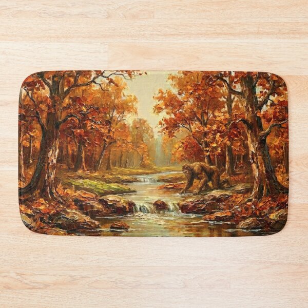 Item preview, 1970s Style Decor Art | Sasquatch Sips from the Creek designed and sold by CMY Designs.
