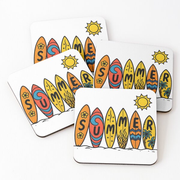 Item preview, Colorful Surfboards Summer Vibes designed and sold by Sticker-Crafts.