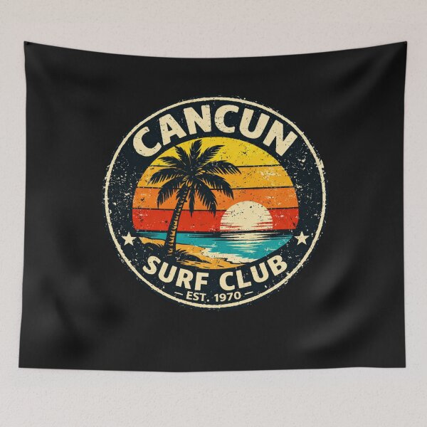 Item preview, Cancun Mexico Riding Distressed Graphic designed and sold by Tsugraf Designs.