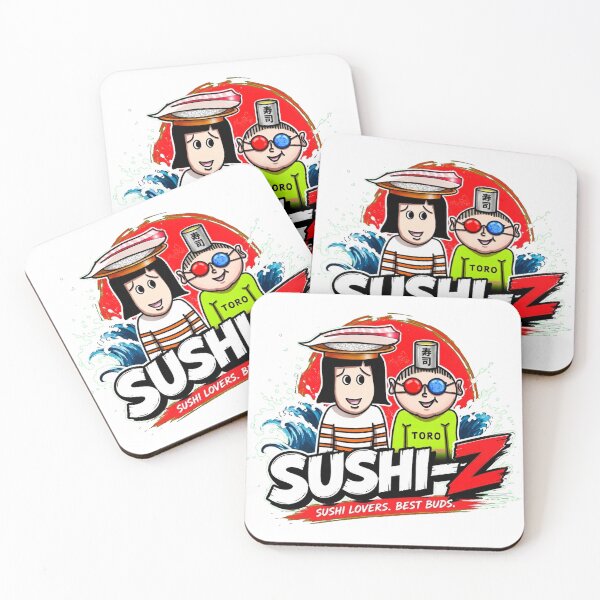 Item preview, The Sushi-z: The World's Strongest Sushi Tag Team designed and sold by Surreal Characters & Cute Pups.