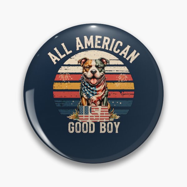 Item preview, All American Good Boy Pitbull Dogs 4th of July Dog designed and sold by tamdevo1.