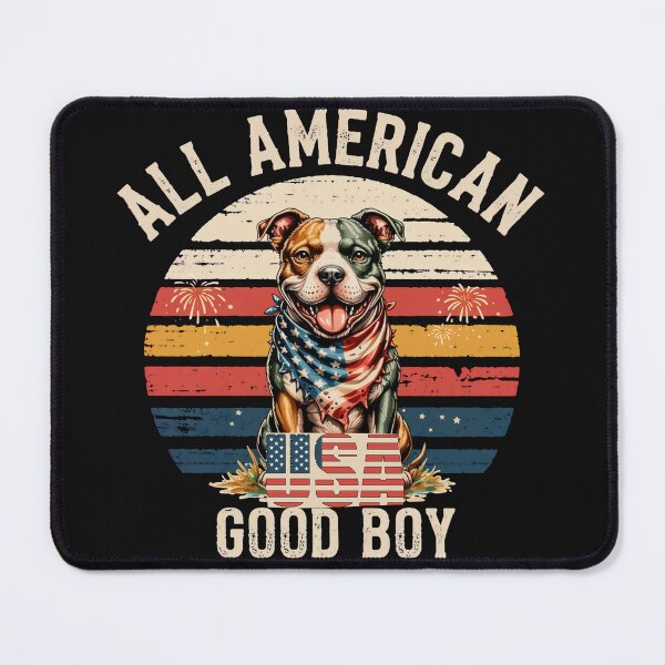 Item preview, All American Good Boy Pitbull Dogs 4th of July Dog designed and sold by tamdevo1.