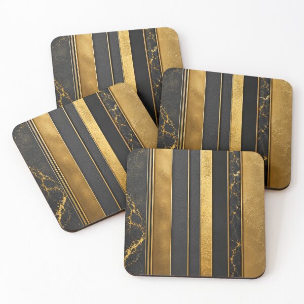 Item preview, Luxury Black and Gold Stripes designed and sold by NaphDesigns.