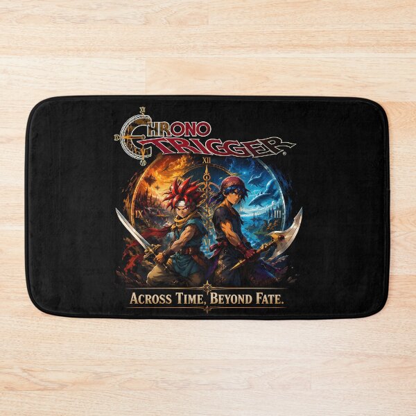 Item preview, The Chrono Trigger -Across Time Beyond Fate - Crono  & Serge -Epic Warrior Retro Aesthetic Design designed and sold by Trinidesigns123.