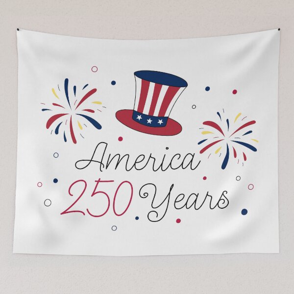 Item preview, America 250. Happy 4th of July USA Greetings. United States 250 Years Independence Day Celebration designed and sold by AnnaShalygina.