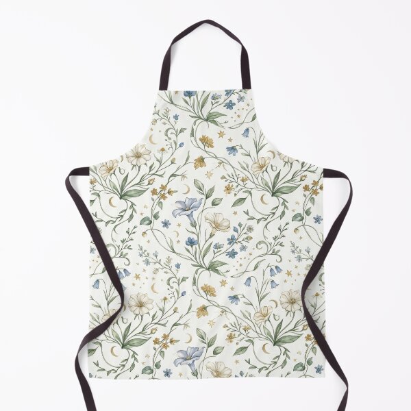 Item preview, Moonlit Wildflower Meadow Seamless Pattern designed and sold by MoonwoodStudio.