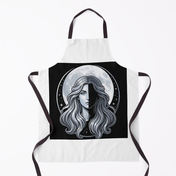 Item preview, Light and Shadow — Moon Goddess Duality Art designed and sold by NoctPrints.