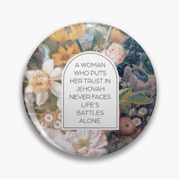 Item preview, A Woman Who Puts Her Trust in Jehovah Never Faces Life's Battle Alone designed and sold by Paper Bee Gift Shop.