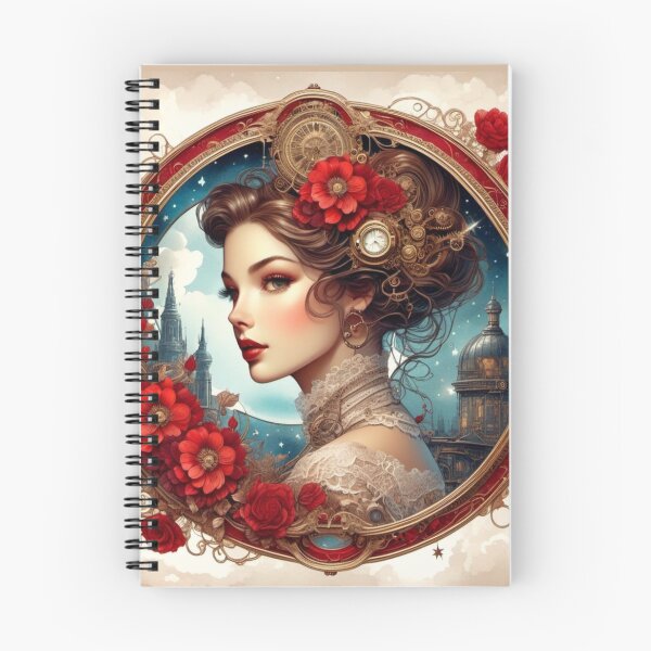 Item preview, Vintage Romantic Steampunk Lady Portrait designed and sold by BanaArtbyBB.