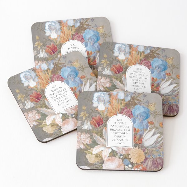 Item preview, She Blooms Beautifully Because Her Roots Run Deep in Jehovah's Love designed and sold by Paper Bee Gift Shop.