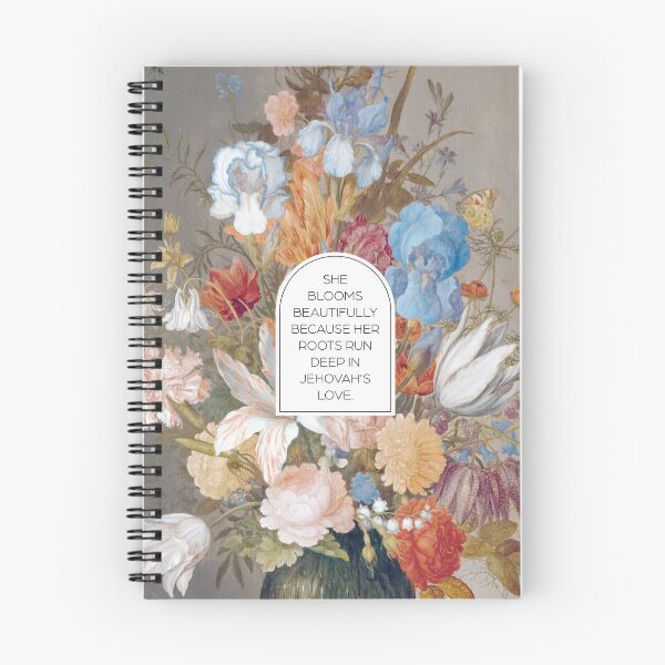 Item preview, She Blooms Beautifully Because Her Roots Run Deep in Jehovah's Love designed and sold by Paper Bee Gift Shop.