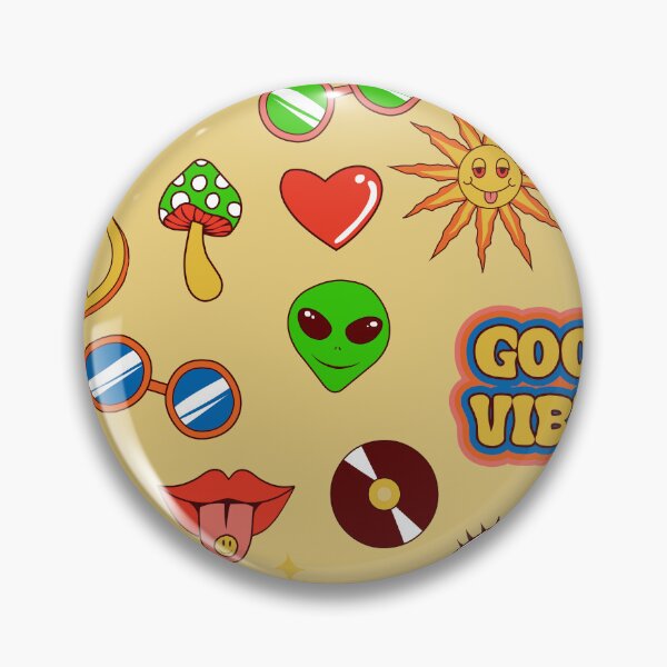 Item preview, good vibes alien groovy pop art 1970s designed and sold by Gossip Rag.