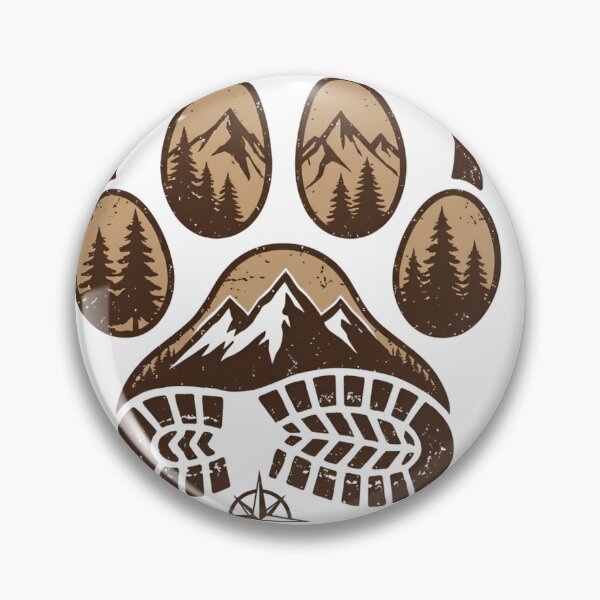 Item preview, Wilderness Bound - Vintage Bear Paw Hiking Boot Adventure Design designed and sold by mimouna00.