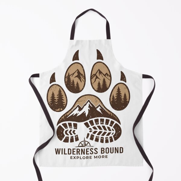 Item preview, Wilderness Bound - Vintage Bear Paw Hiking Boot Adventure Design designed and sold by mimouna00.