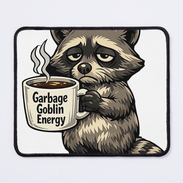 Item preview, Fueled by Caffeine and Chaos Funny Raccoon Coffee Lover designed and sold by FANTASYoDarknes.
