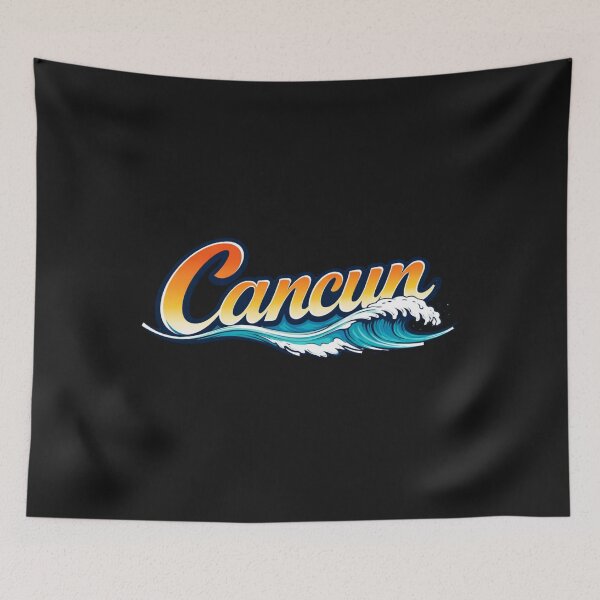 Item preview, Cancun Mexico Travel Holiday Surfing Graphic designed and sold by Tsugraf Designs.
