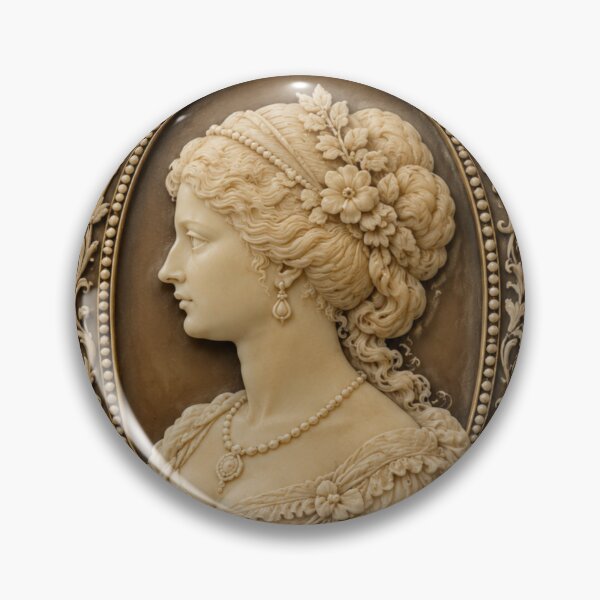 Item preview, Victorian Cameo Brooch pin jewelry Vintage Cameo designed and sold by BlueLineLAX.