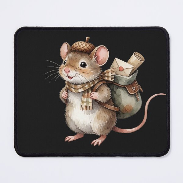 Item preview, Woodland Mouse Postman Sticker | Cozy Cottagecore Forest Friend designed and sold by AillustriaAK.