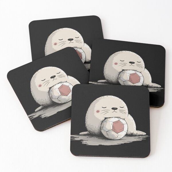 Item preview, Sleepy Soccer Seal  designed and sold by ClubVacay.