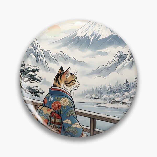 Item preview, Cat Neko Traditional Japan Yuki designed and sold by CuteKats.