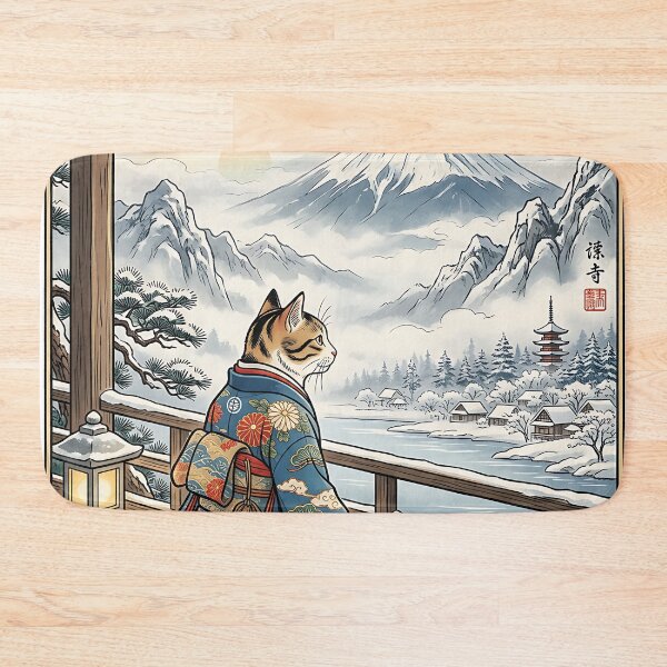Item preview, Cat Neko Traditional Japan Yuki designed and sold by CuteKats.
