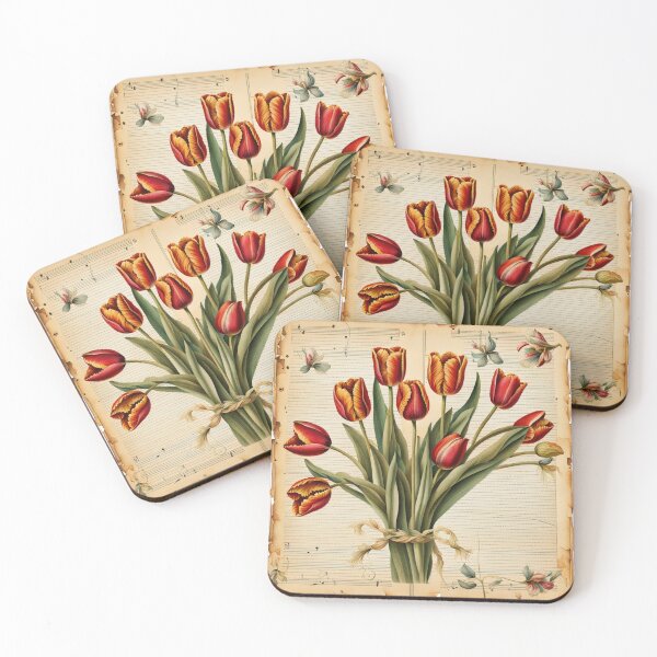 Item preview, Vintage Tulips designed and sold by BanaArtbyBB.