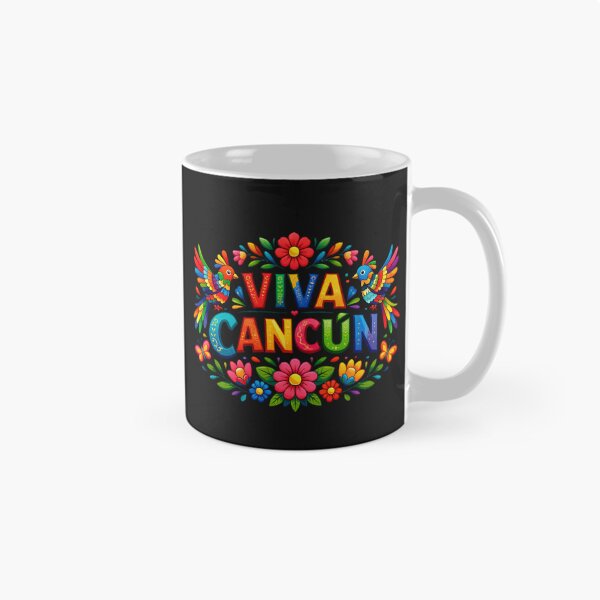 Item preview, Cancún Mexico Colorful Birds Butterflies Graphic designed and sold by Tsugraf Designs.