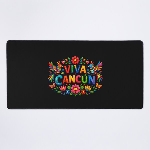 Item preview, Cancún Mexico Colorful Birds Butterflies Graphic designed and sold by Tsugraf Designs.