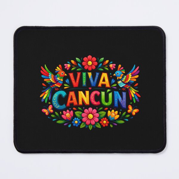 Item preview, Cancún Mexico Colorful Birds Butterflies Graphic designed and sold by Tsugraf Designs.