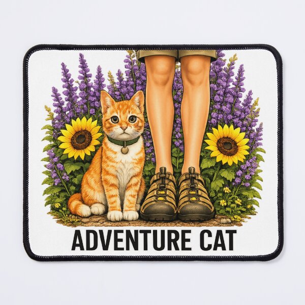 Item preview, Adventure Cat Walking with her Favorite Human Friend designed and sold by Northcrest Co..
