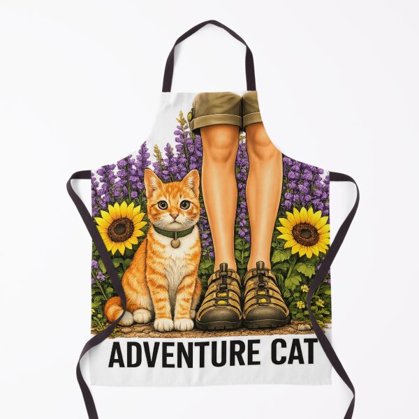 Item preview, Adventure Cat Walking with her Favorite Human Friend designed and sold by Northcrest Co..