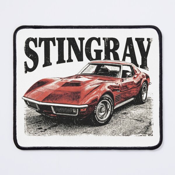 Item preview, C3 Stingray Distressed Vintage Red Classic Muscle Car designed and sold by Off-Road-Zone.