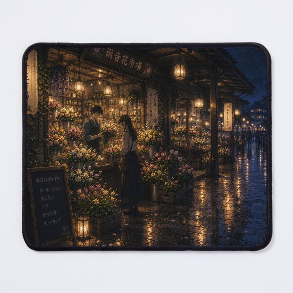 Item preview, Rainy Night Flower Market designed and sold by Clovermere.