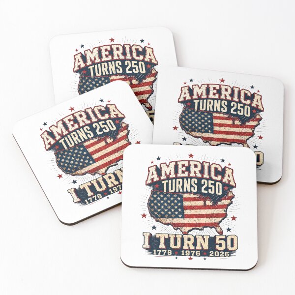 Item preview, America Turns 250 I Turn 50 Patriotic 2026 Birthday Design designed and sold by ILYASSE1.