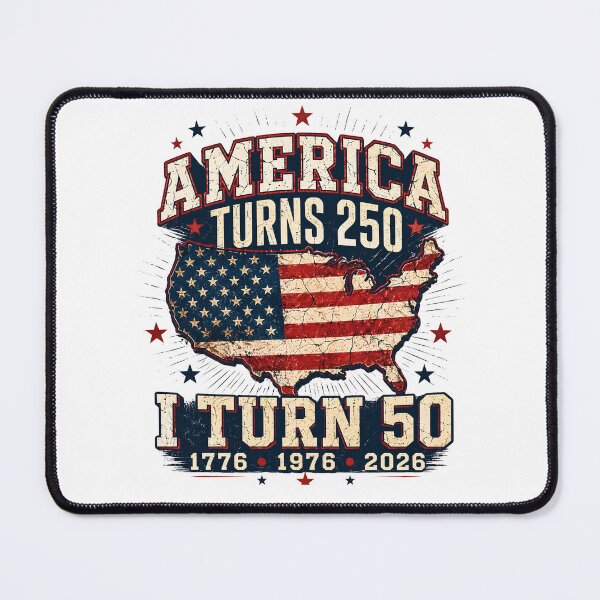 Item preview, America Turns 250 I Turn 50 Patriotic 2026 Birthday Design designed and sold by ILYASSE1.