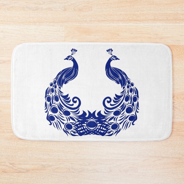 Item preview, Elegant Blue Peacock Design | Symmetrical Peacock Art | Ornamental Bird Illustration designed and sold by Justyna93.