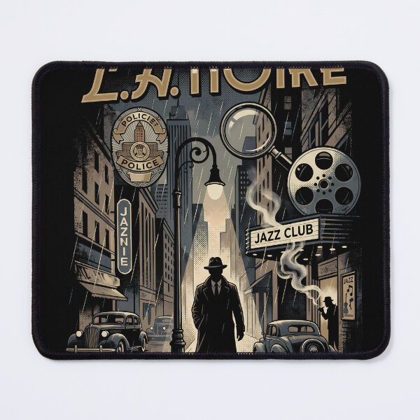 Item preview, L.A. Noire Gaming Graphic Tee designed and sold by Senpaiwaves.
