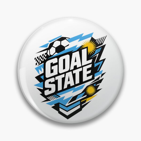 Item preview, Goal State Football Shirt Modern Soccer Streetwear designed and sold by DREAMBURN™.